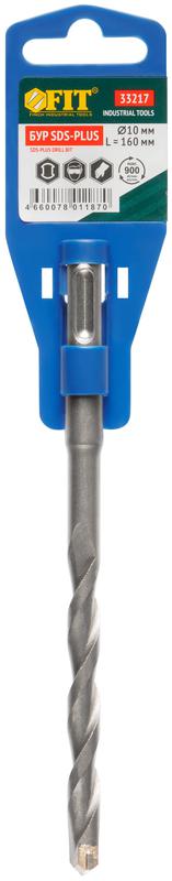 Бур по бетону SDS PLUS син. корпус 10х160мм FIT 33217 фото в каталоге от BTSprom.by