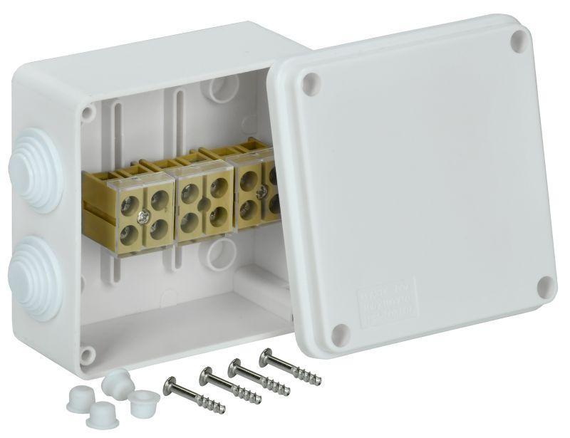 коробка распаячная оп км 100х100х50мм бел. iek uko10-100-050-100-k01-e от BTSprom.by
