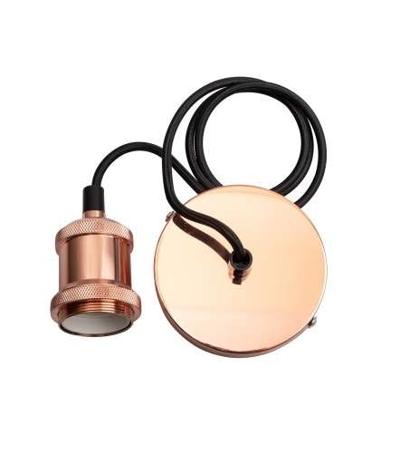 патрон с проводом retro plc 01 e27 230v/1m rose gold pro jazzway 5015975 от BTSprom.by