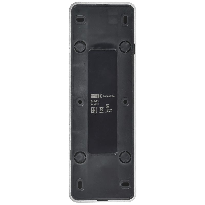  Розетка 4-м ОП GLORY РС24-3-ХСм 16А с заземл. без защ. шторок сталь матов. IEK ERH41-K46M-16 фото в каталоге от BTSprom.by