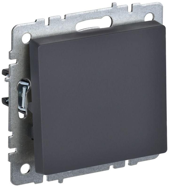 выключатель 1-кл. сп brite вс10-1-0-брг 10а механизм графит iek br-v10-0-10-k53 от BTSprom.by