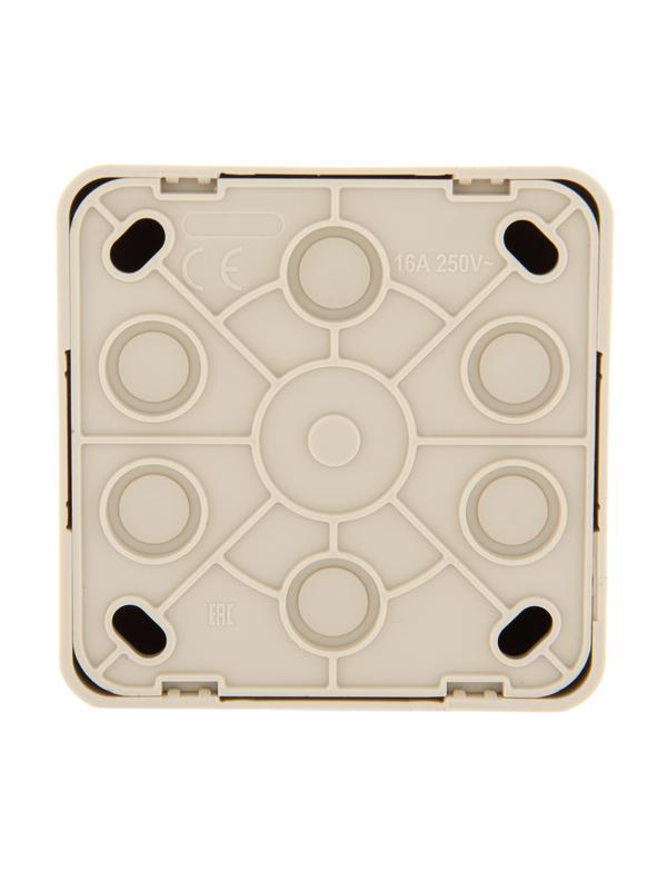  Розетка телевизионная проходная TV 1-м ОП Viola крем. LEZARD 751-0300-129 фото в каталоге от BTSprom.by