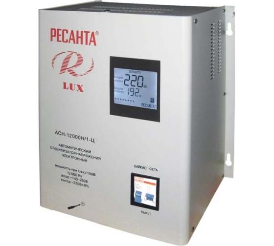 стабилизатор напряжения асн-12000 н/1-ц lux 1ф. 12квт ip20 ресанта 63/6/22 от BTSprom.by
