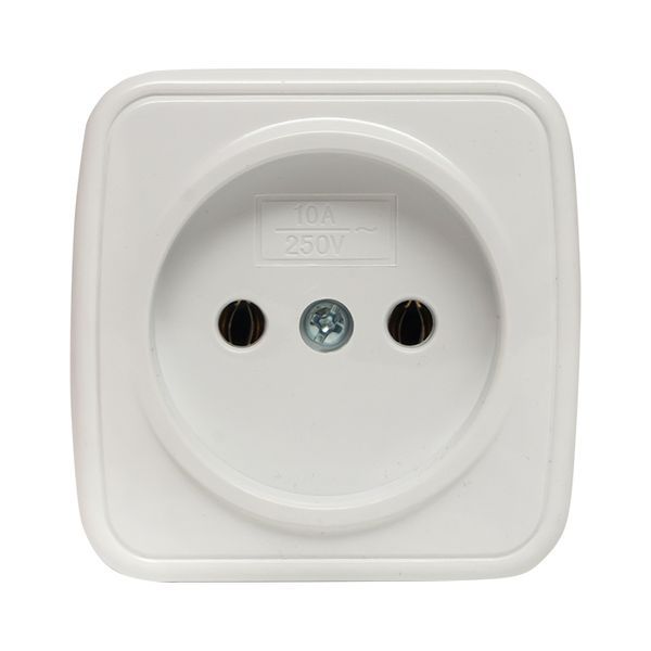  Розетка 1-м ОП Минск 10А IP20 без заземл. бел. Basic EKF EGR10-022-10 фото в каталоге от BTSprom.by
