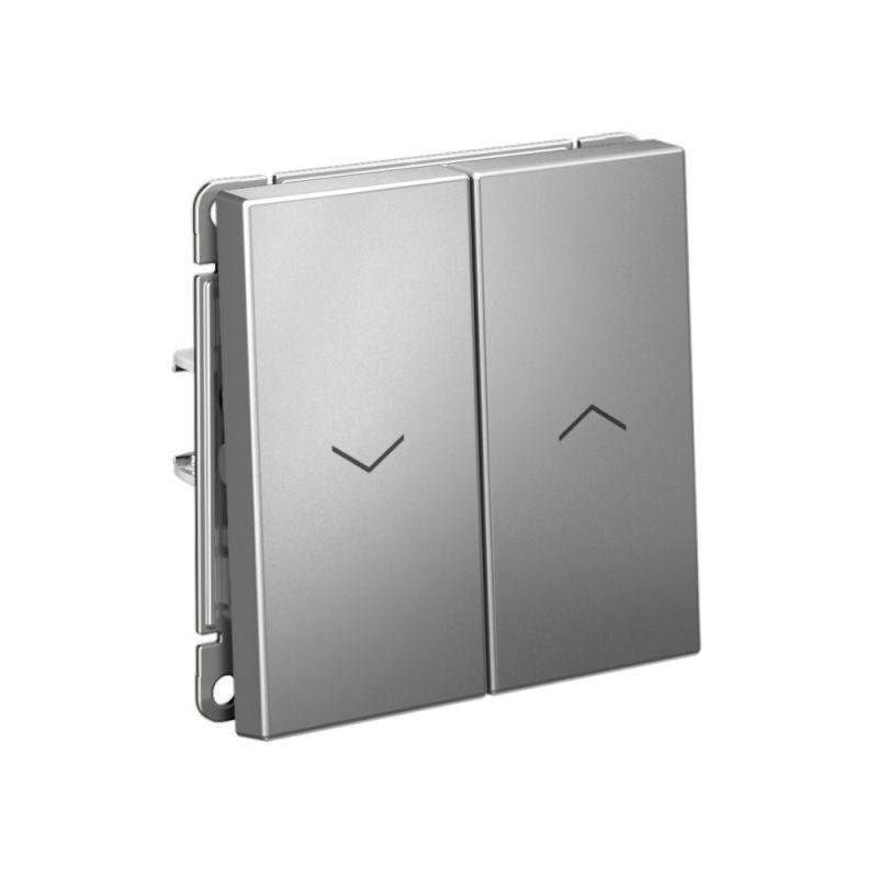  Выключатель для жалюзи 2-кл. ArtGallery 2х (сх. 4) 10А быстрозажим. клем. механизм сталь SE GAL000919S фото в каталоге от BTSprom.by