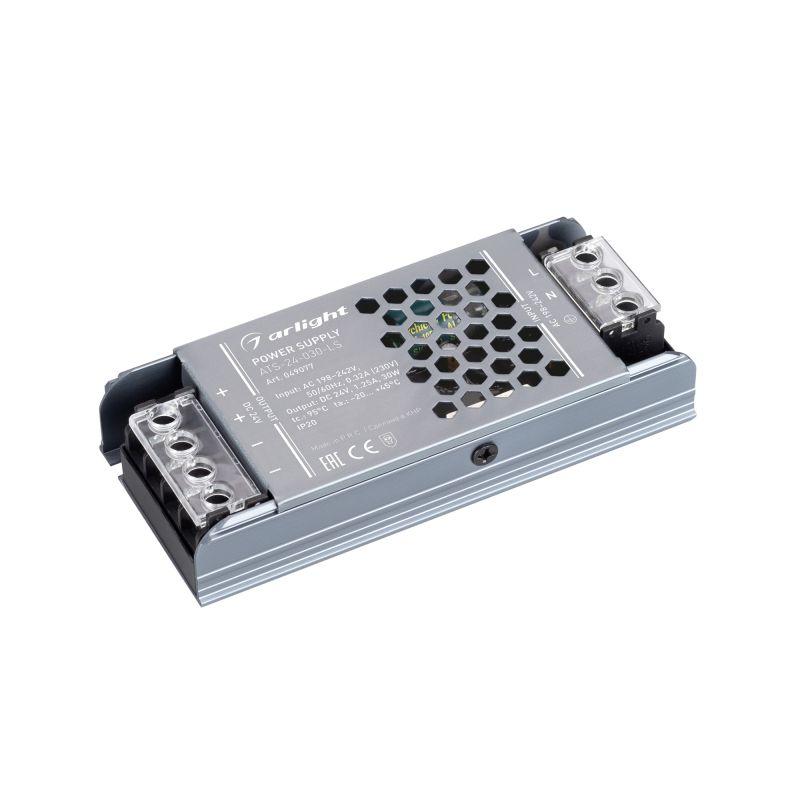 блок питания ats-24-030-ls 24в 1.25а 30вт ip20 сетка arlight 049077 от BTSprom.by