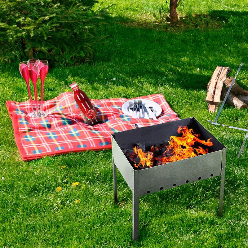  Мангал сборный "ПОХОДНЫЙ" в гофрокартонной коробке СОКОЛ 62-0004 фото в каталоге от BTSprom.by