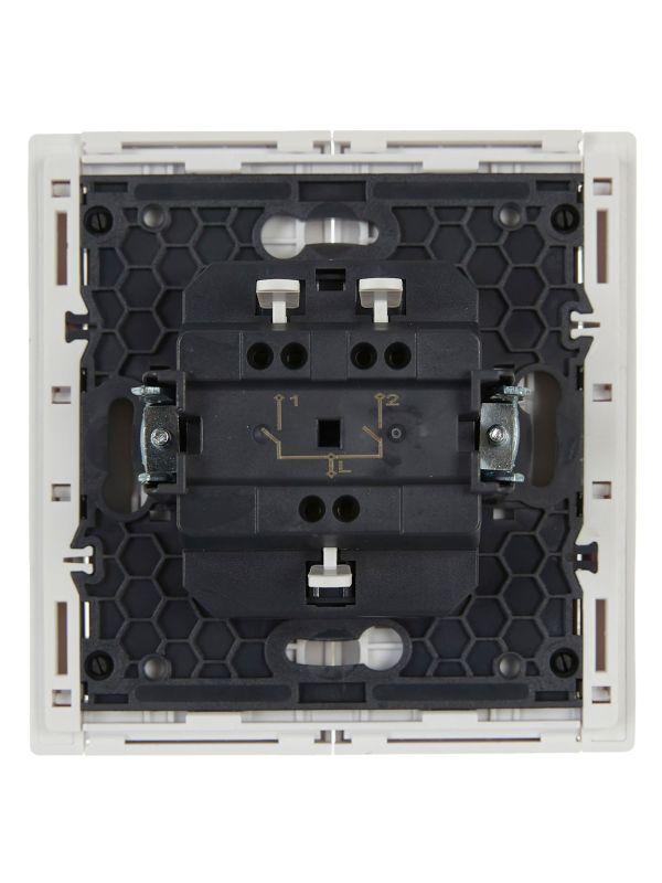  Выключатель 2-кл. СП FORTE&PIANO 10А FP205 бел. IEK FP-V20-0-10-1-K01 фото в каталоге от BTSprom.by