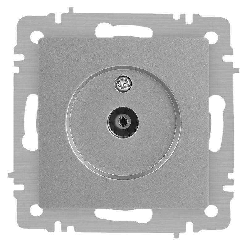 розетка телевизионная одиночная tv сп accent 6-301-03 ip20 алюм. intro б0063607 от BTSprom.by