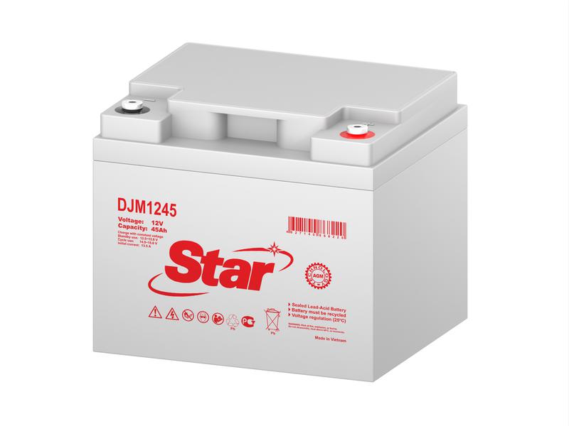 аккумулятор 12в 45а.ч star djm1245 от BTSprom.by