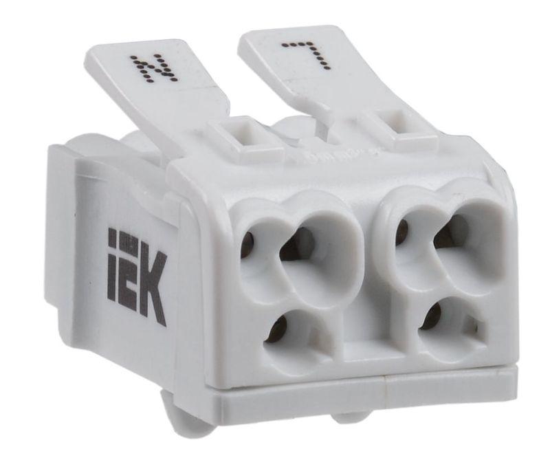 клемма пружинная соединительная кспн2-l+n iek ukz-b06-2p-f1-e0-10 от BTSprom.by