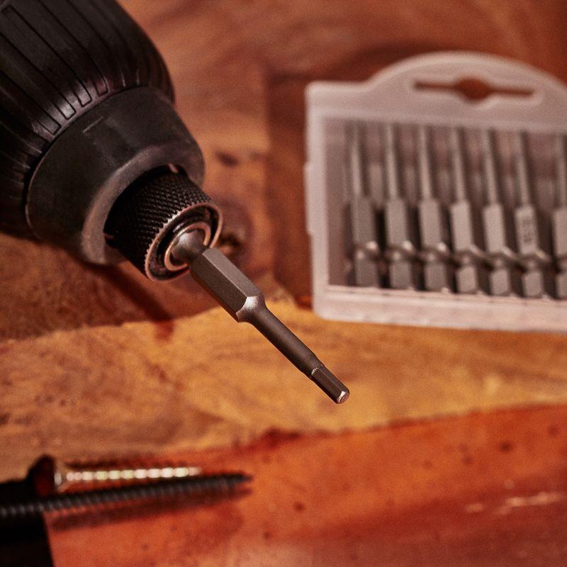  Бита шестигранная HEX-3х50мм для шуруповерта (уп.10шт) Kranz KR-92-0421 фото в каталоге от BTSprom.by