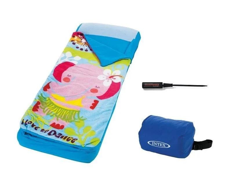 матрас со спальным мешком hula elly 64х152х20 насос (66802) intex 78257668021 от BTSprom.by