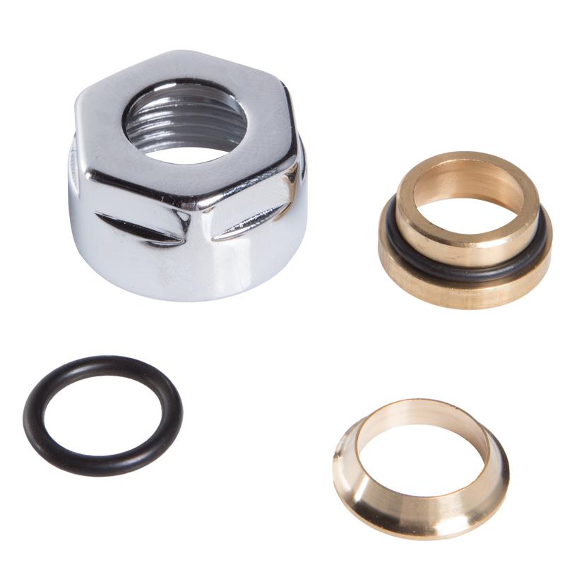  Набор подключения арматуры Design к монтажной трубке 15мм-1/2дюйм ВР хром Royal Thermo НС-1500688 фото в каталоге от BTSprom.by