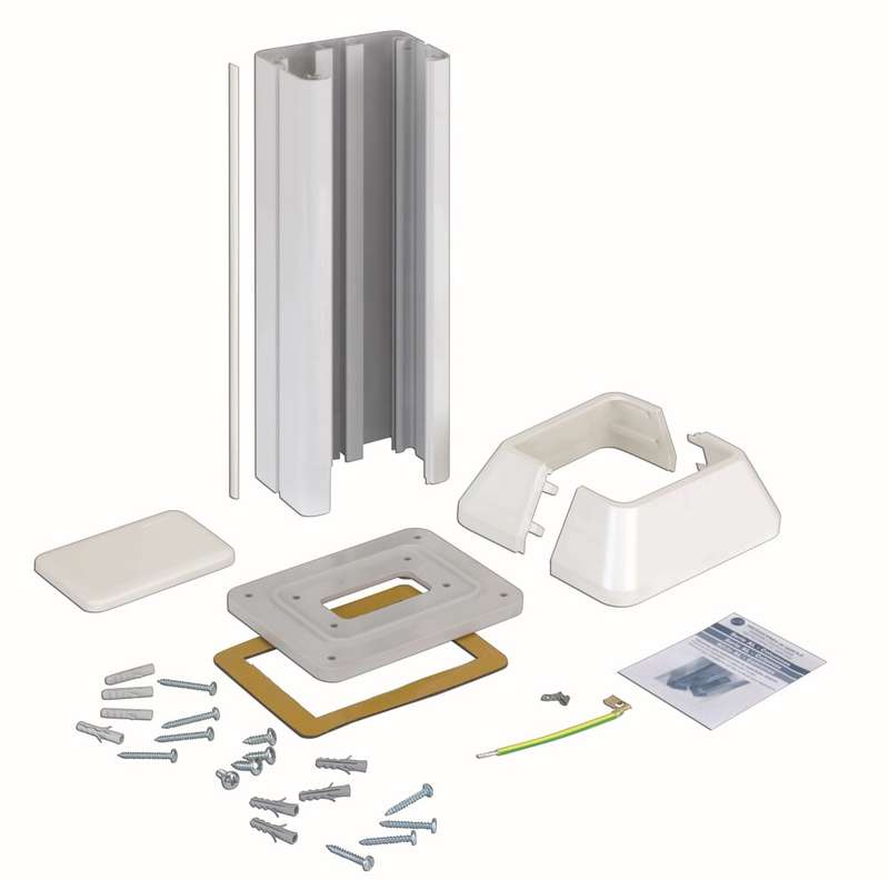 мини-колонна 1сторона на 2 s-мод. 336х71.5(125)х109.5(164)мм бел. simon connect alc312-9 от BTSprom.by
