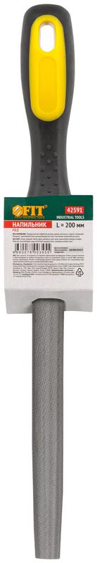  Напильник прорезиненная ручка полукруглый 200мм FIT 42591 фото в каталоге от BTSprom.by