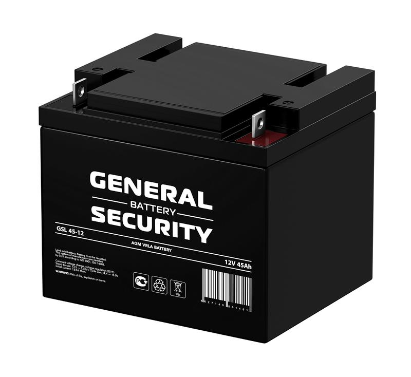 аккумулятор 12в 45а.ч general security gsl45-12 от BTSprom.by