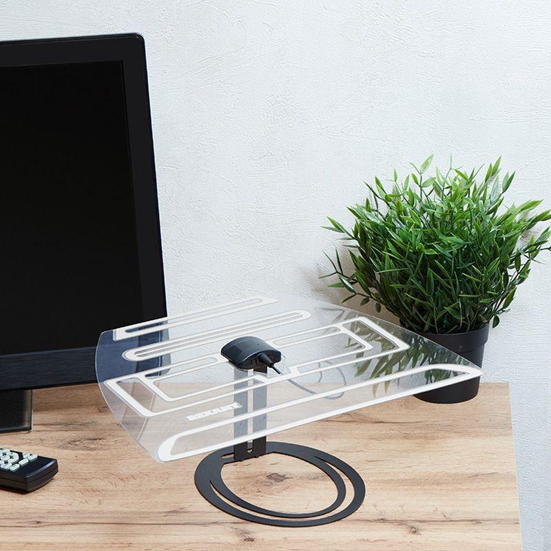  Антенна ТВ комнатная "АКТИВНАЯ" для цифрового телевидения DVB-T2 Ag-701 Rexant 34-0701 фото в каталоге от BTSprom.by