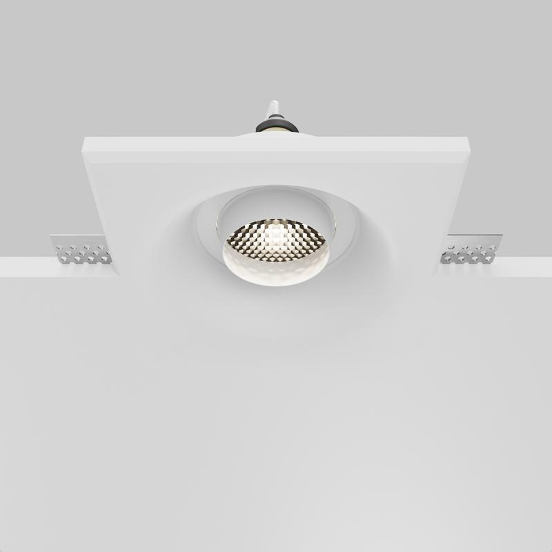  Светильник Gyps Modern 10Вт GU10 встраив. Maytoni DL006-GU10-RD-W фото в каталоге от BTSprom.by