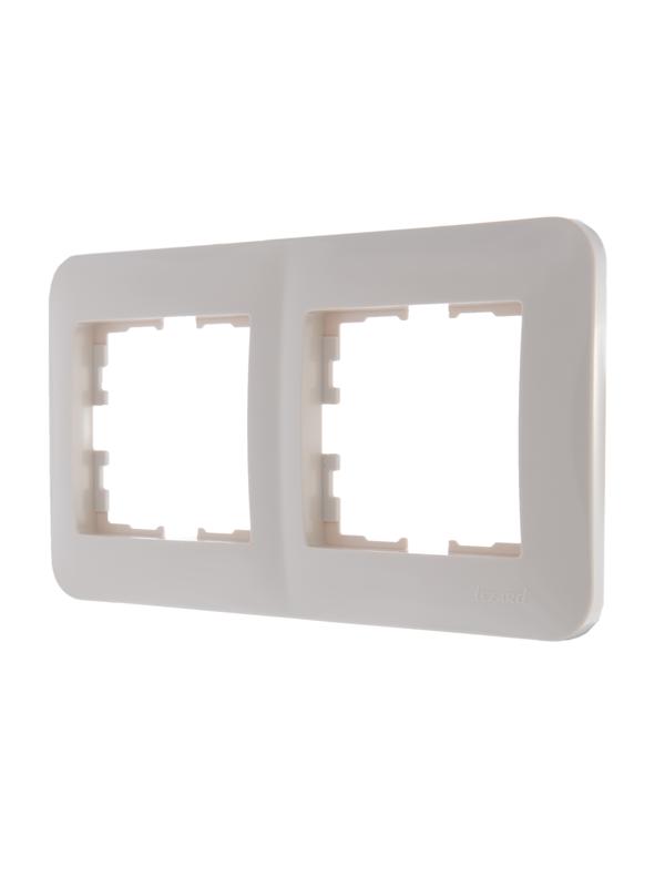  Рамка 2-м Karina Life горизонт. крем. LEZARD 708-0300-147 фото в каталоге от BTSprom.by