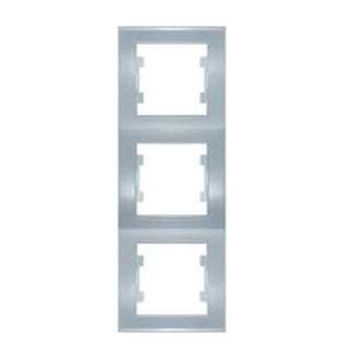 рамка 3-м бриллиант верт. серебр. universal 7949728 от BTSprom.by