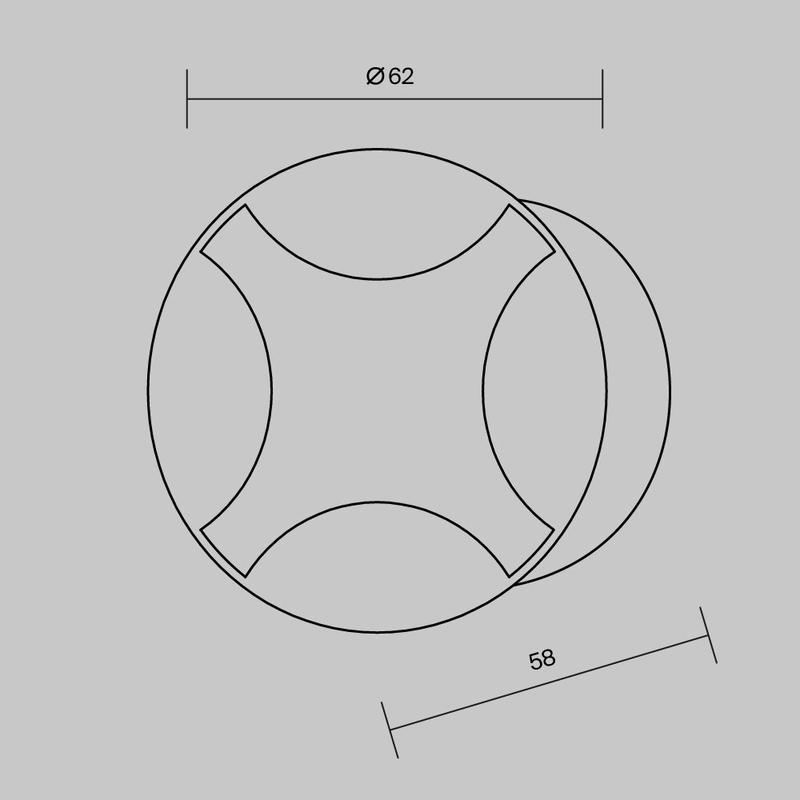  Светильник Biscotti 3Вт 3000К IP65 встраив. Maytoni O036-L3B3K фото в каталоге от BTSprom.by