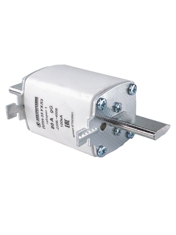 вставка плавкая ппн-35 ухл3 80а габарит 1 ip00 электротехник et522691 от BTSprom.by