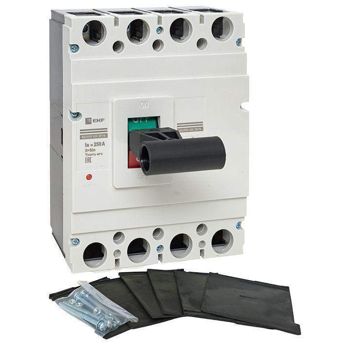  Выключатель автоматический 4п 400/250А 5In 42кА ВА-99М PROxima EKF mccb99-4P5In400-250m фото в каталоге от BTSprom.by
