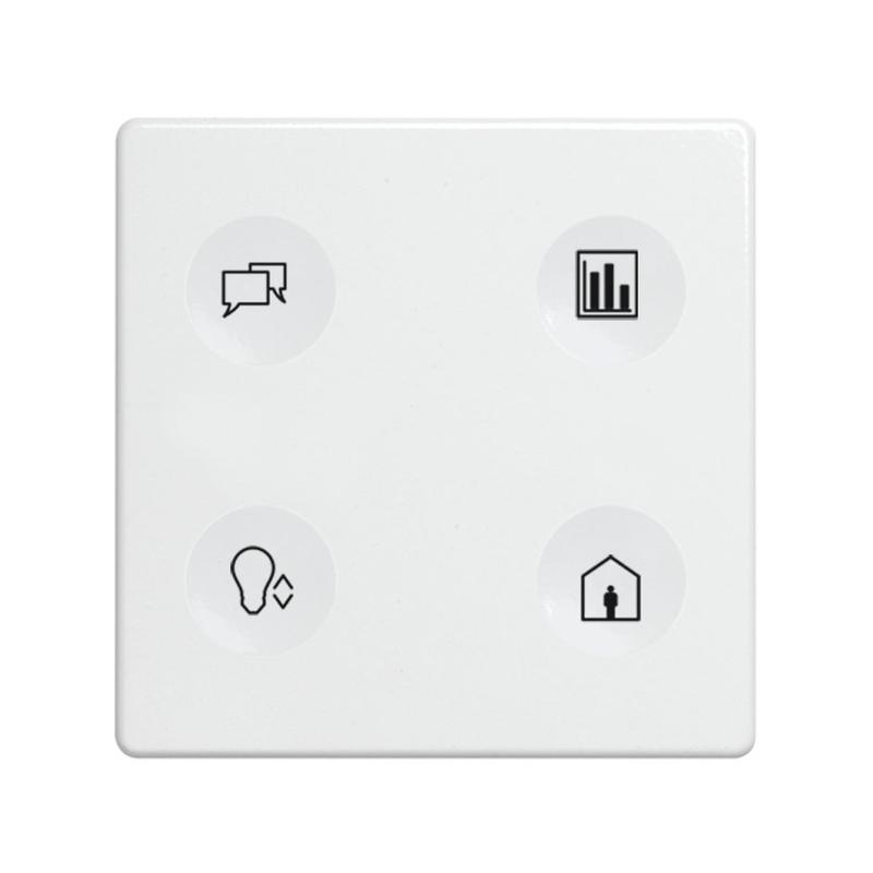 выключатель сенсорный 4-кл. сп simon 82 sense ip20 с тематич. маркир. т2 бел. simon 8000644-030 от BTSprom.by