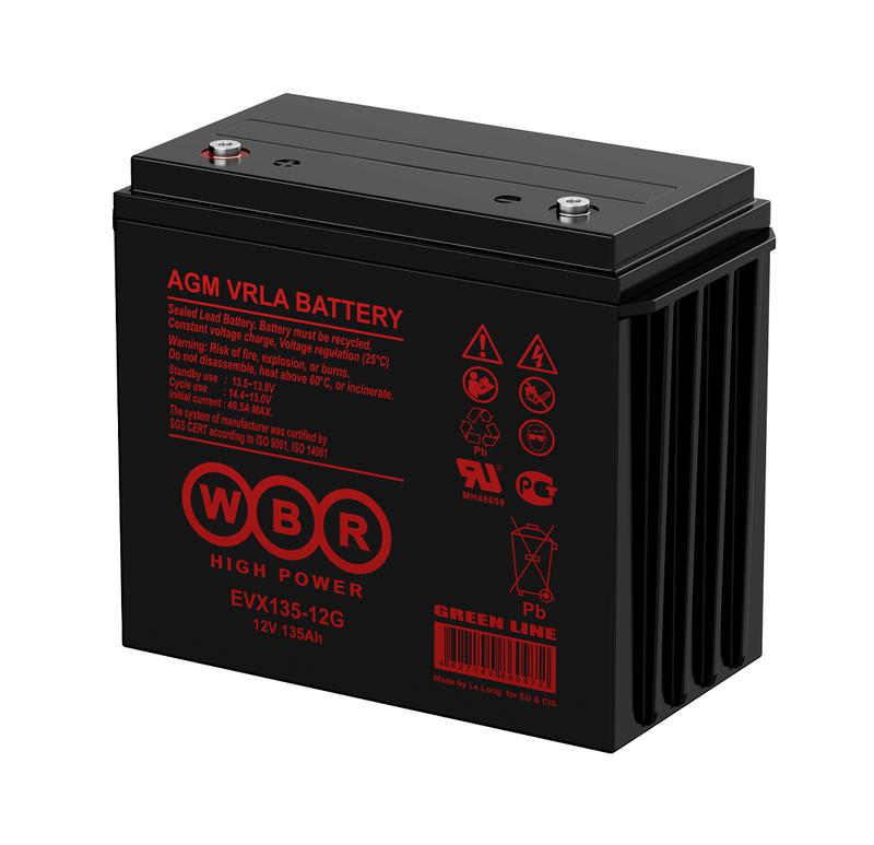 аккумулятор тяговый 12в 135а.ч wbr evx135-12g wbr от BTSprom.by