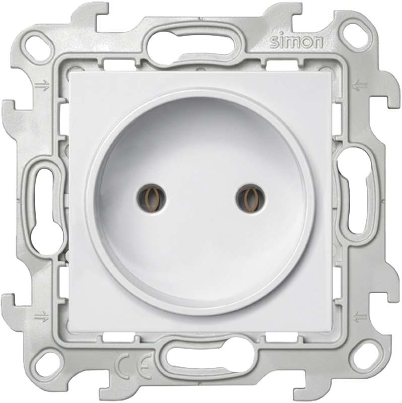 розетка 1-м сп simon 24 16а ip20 2p без защ. шторок механизм бел. simon 2450442-030 от BTSprom.by