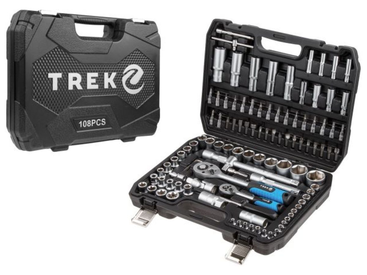 набор головок и бит 108пр. trek (1/4", 1/2", 6 граней) tr13108 от BTSprom.by