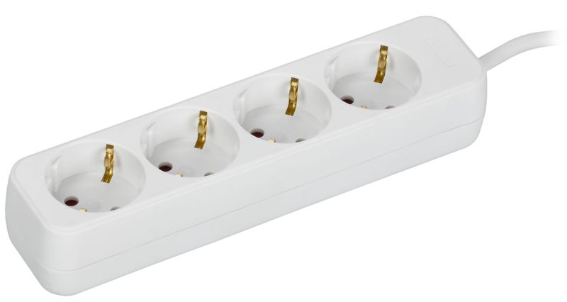 удлинитель 4х5м 10а у04 пвс 3х1 бел. uma iek um-yp10-10-04-05-z-k01 от BTSprom.by