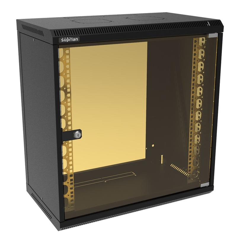 шкаф телекоммуникационный настенный твл-12u-600-350-ср-9005 suprlan 05-1200-b от BTSprom.by