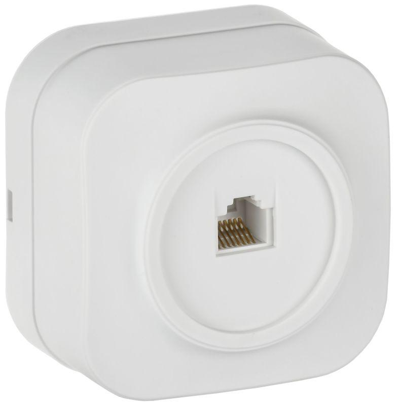 розетка компьютерная оп glory рк10-хбм rj45 кат.5e бел. матов. iek ekh10-k01m от BTSprom.by
