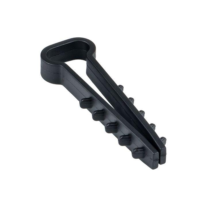 дюбель-хомут d5х10мм для плоского кабеля черн. (уп.10шт) proxima ekf plc-cd-5x10b-r от BTSprom.by