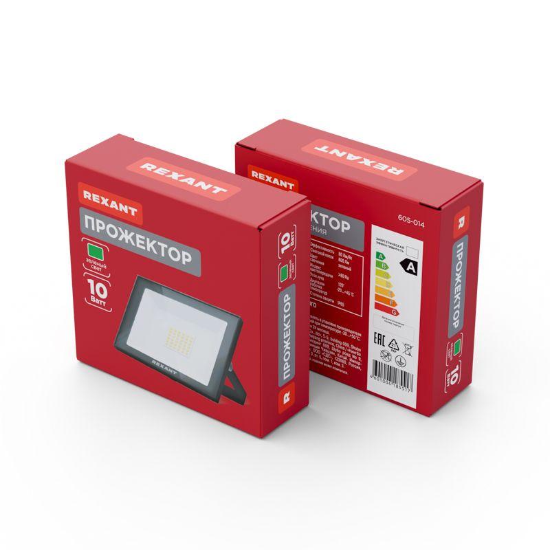  Прожектор светодиодный 10Вт зел. Rexant 605-014 фото в каталоге от BTSprom.by