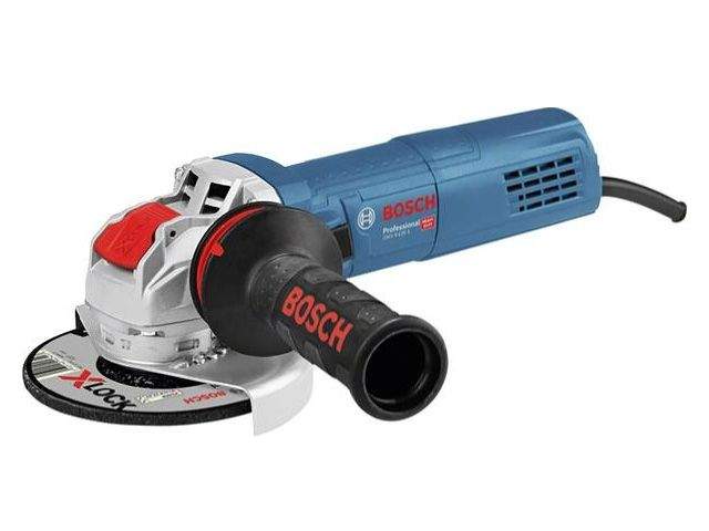 одноручная углошлифмашина bosch gwx 9-125 s в кор. (900 вт, диск 125х22 мм, регул. об., система x-lock) от BTSprom.by