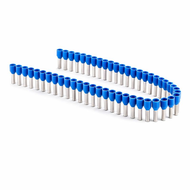 наконечник-гильза с изолир. фланцем в ленте для кабеля сечением 2.5кв. длина контактной части 8 син. dkc ifs2.5-08bl от BTSprom.by