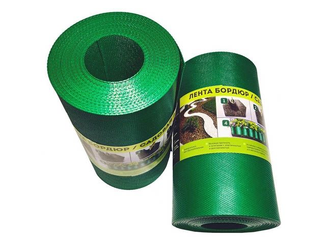 лента бордюр садовая/газонная "классика" (9м, h20см, зелен.) (дом мастеров) дом-2-31 от BTSprom.by