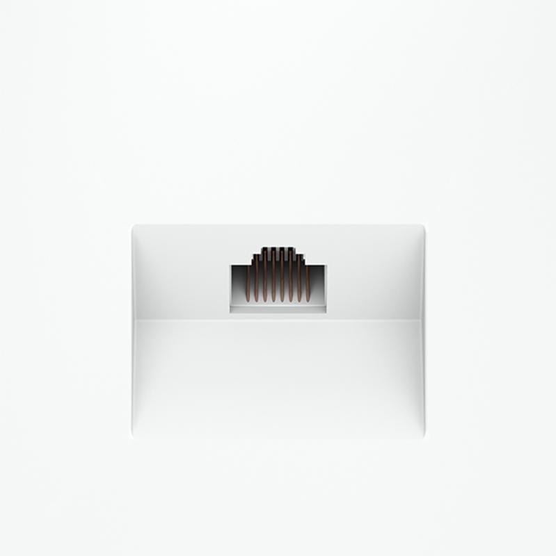  Розетка компьютерная 1-м СП S70 RJ45 кат.6 механизм бел. матов. Voltum VLS060102 фото в каталоге от BTSprom.by