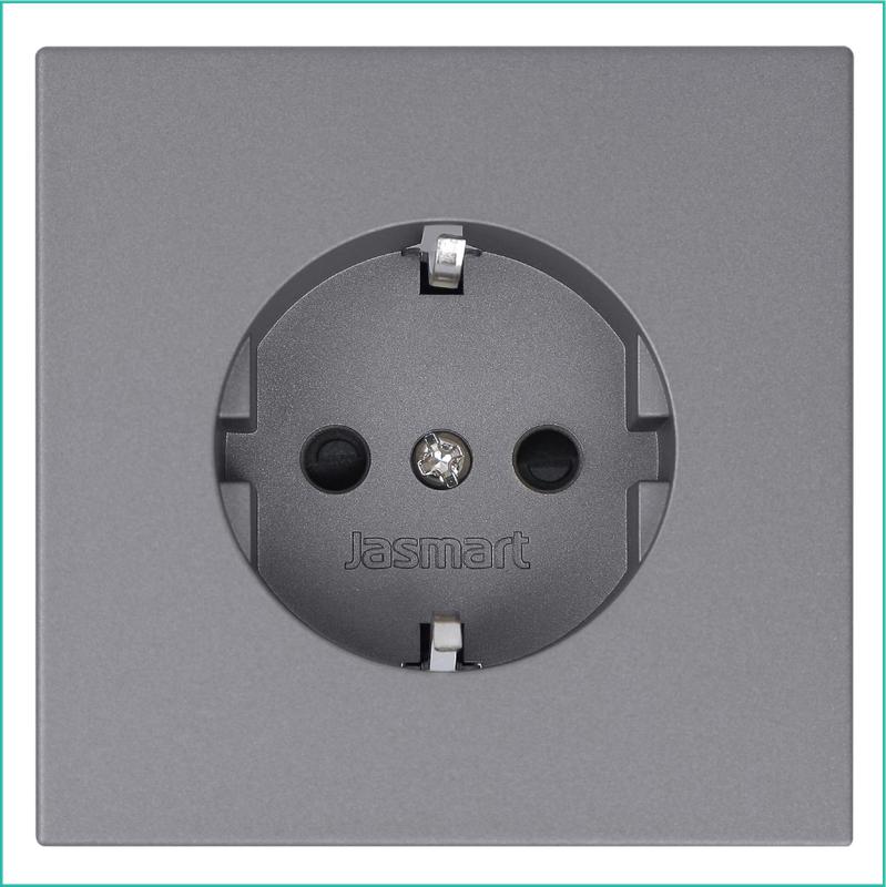 розетка 1-м сп fd shuko 16а ip20 с заземл. защ. шторки механизм никель jasmart fd5501ni от BTSprom.by