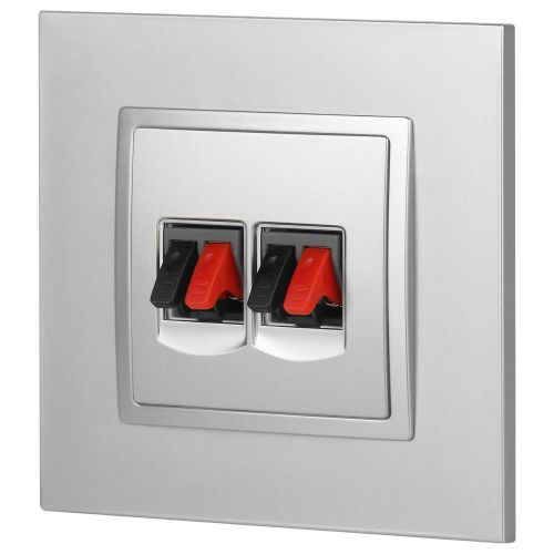  Розетка аудио 2мод. 14-3112-03 Elegance алюм. ЭРА Б0034328 фото в каталоге от BTSprom.by