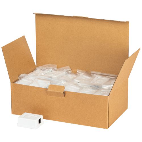  Розетка компьютерная 1-м RJ45 кат.5E неэкранир. Эра Б0056900 фото в каталоге от BTSprom.by