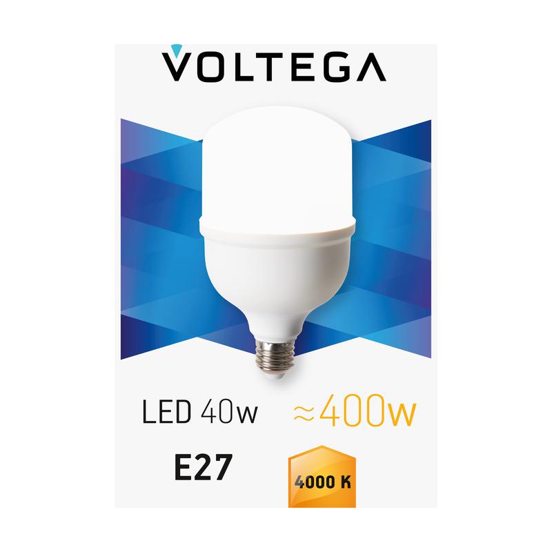 Лампа светодиодная T100 40Вт 4000К E27 IP20 Voltega 8587 фото в каталоге от BTSprom.by