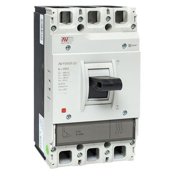 выключатель автоматический 630а 100ка av power-3/3 tr averes ekf mccb-33-630h-tr-av от BTSprom.by