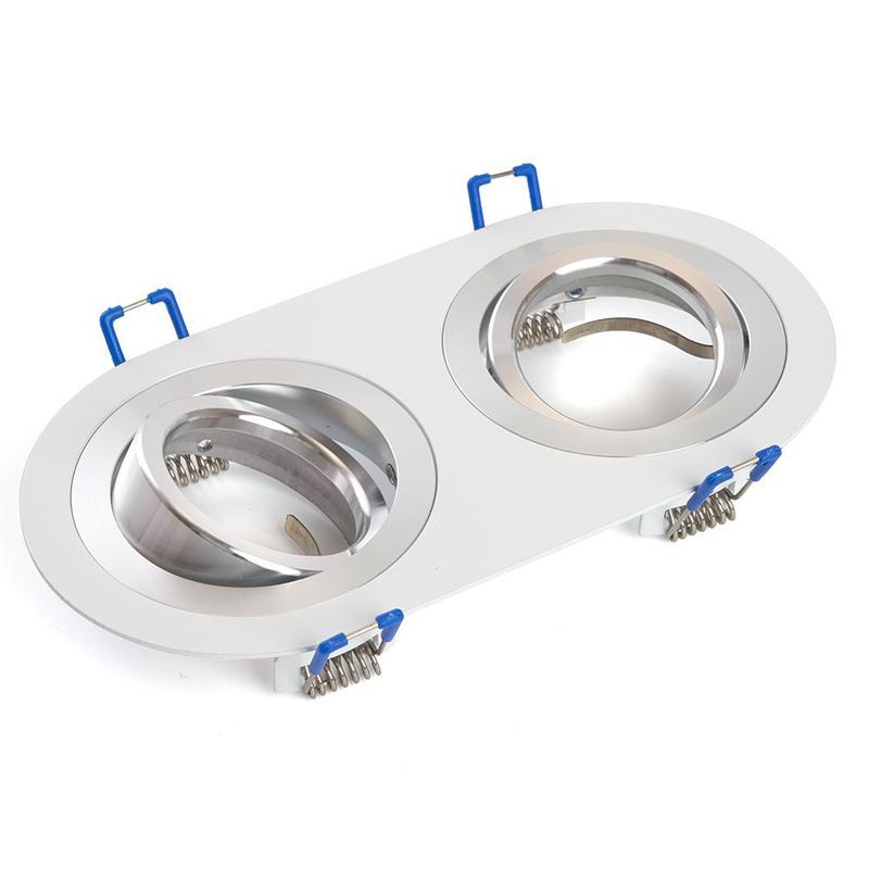 светильник потолочный встраиваемый mr16 g5.3 бел. хром dl2812 feron 48461 от BTSprom.by