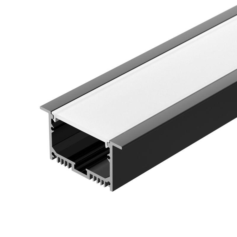 профиль sl-linia62-f-2500 black+opal с экраном алюм. arlight 036307 от BTSprom.by