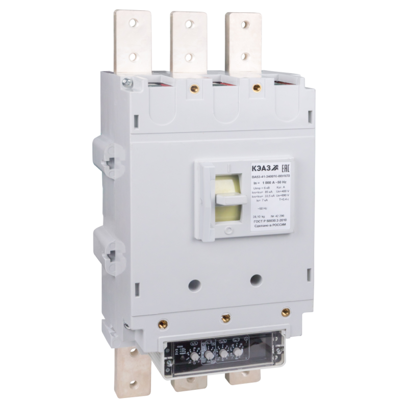 выключатель автоматический 1000а ва53-41-340016 ухл3 690в ac кэаз 240000 от BTSprom.by