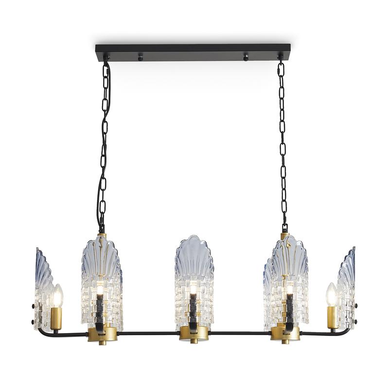  Светильник Ollie 8х40Вт E14 IP20 подвесной Freya FR5525PL-08GB фото в каталоге от BTSprom.by